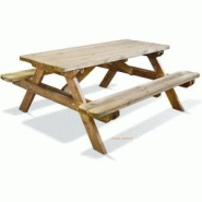 Table pique nique en bois traité autoclave - 0100492 Table pique nique en bois traité autoclave - 0100492