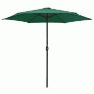 VidaXL Parasol de jardin et mât en aluminium 270x246 cm Vert Modèle Outdoor Celeste Prime Plus - vert 47344