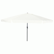 VidaXL Parasol de jardin Sable 395 x 395 x 245 cm Polyester et Acier Modèle Solaris Ligne - 42003636