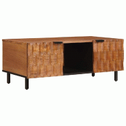 VidaXL Table basse Marron 100 x 54 x 40 cm Bois de mangue massif Modèle Sirius Pure - 4017912
