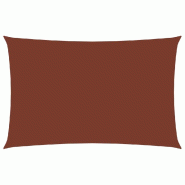 VidaXL Voile de parasol tissu oxford rectangulaire 5x8 m terre cuite Modèle Atlas Luna Plus - rouge 135386