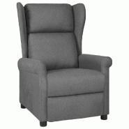 Fauteuil inclinable Gris clair Tissu Modèle Vermelora - 340949