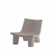 Fauteuil LOW LITA de SLIDE - gris tourterelle