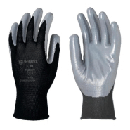 Gant tricoté polyester eurotechnique enduit nitrile noir/gris t7 - COVERGUARD - 1nibb07 - 689865 Gant tricoté polyester eurotechnique enduit nitrile noir/gris t7 - COVERGUARD - 1nibb07 - 689865