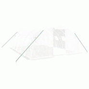 Helloshop26 - Serre tente abri plante fleur légumes avec cadre en acier 24 m² 6 x 4 x 2 m blanc 02_0044561 - 3000220217087 Helloshop26 - Serre tente abri plante fleur légumes avec cadre en acier 24 m² 6 x 4 x 2 m blanc 02_0044561 - 3000220217087