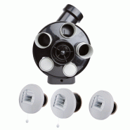 Kit Hygro B VMC simple flux hygroréglable PENTA ES + 3 bouches à piles - Axelair - KHBPST5160_0