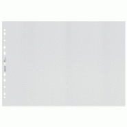 LEITZ Lot de 4 Boîte de 25 pochettes perforées Recycle A3 paysage, en PP recyclé 100µ transparent - transparent 40190003