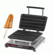 Neumärker® Gaufrier Thermocook® incl. Plaques interchangeables Gaufre sucette (fonte) - gris inox 12-40801-69