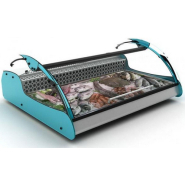 Présentoir réfrigéré vitré pour poissons Présentoir réfrigéré vitré pour poissons