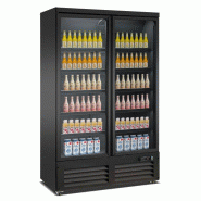 Réfrigérateur 2 portes en verre noir ceb-1200r bl l1250 7526.0105 COMBISTEEL