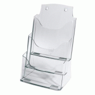 Sigel Présentoir brochures de table Acrylic, 3 comp. Pour A4, transparent - 4004360982064