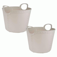 SP BERNER Set 2 Life story panier moyen 25l gris clair - gris plastique PK5887