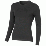 T-shirt bio manches longues pour femme Ponoka - col ras du cou en coton stretch 95% biologique - 200 g/m² T-shirt bio manches longues pour femme Ponoka - col ras du cou en coton stretch 95% biologique - 200 g/m²