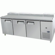 Table de préparation pour 12 pizzas GN1/3 - capacité 740L - acier inoxydable avec contrôleur numérique Table de préparation pour 12 pizzas GN1/3 - capacité 740L - acier inoxydable avec contrôleur numérique