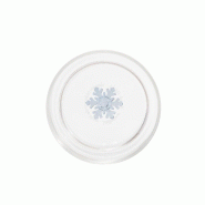 Teca Verres Tumbler Winter Games Set 35cl en verre borosilicate décor Flocon de Neige, artisanat de haute qualité pour table d'hiver élégante - 80