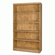 TRADIS Étagère 5 niveaux L119 cm en bois massif - beige Bois massif 3701468403002