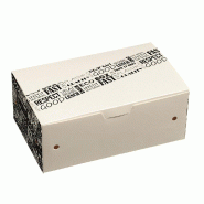 Boite 9 nuggets carton blanc décor District 13,5x8,5x5,1cm - par 500