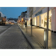 Borne lumineuse d'éclairage public - LED 16W - Acier inoxydable ou aluminium - Hauteur 0,84 à 4m_1