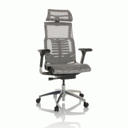 Chaise de bureau / Fauteuil de direction POFIT GEN2 Tissu maille gris clair hjh OFFICE - gris polyester 652287 Chaise de bureau / Fauteuil de direction POFIT GEN2 Tissu maille gris clair hjh OFFICE - gris polyester 652287