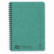 Clairefontaine Lot de 10 Carnet Europa Notemaker A5, 120p./60 feuilles détachables 90 g/m² reliure intégrale, ligné, coloris vert - 5016196048530