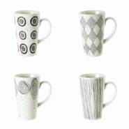 Coffret de 4 mugs Palawan 29 cl - Blanc Rond Porcelaine Table Passion - blanc porcelaine 3106232781117 Coffret de 4 mugs Palawan 29 cl - Blanc Rond Porcelaine Table Passion - blanc porcelaine 3106232781117