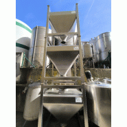 Cuve conique stabilisable en acier inoxydable 675 litres - référence                        :                         c13777 - c13778 - c13779