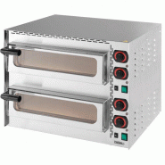 Four inox à pizza 2 chambres 3400 W, 220 V - MONO Four inox à pizza 2 chambres 3400 W, 220 V - MONO