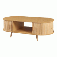 Helloshop26 - Table basse console d'appoint bambou 120 x 55 x 40 cm naturel 03_0010821 - 3000225426569