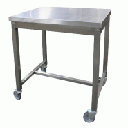 ITALCONCEPT L2G Table De Service Inox 304 Soudee, Centrale, 850 x 800 x 600mm - 3616350135674