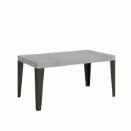 Itamoby Table Extensible 90X160/420 Cm Flame Cement Structure Anthracite - gris VE160TAFLM420-CM-AN