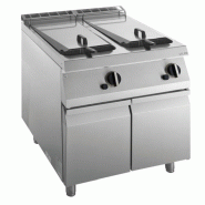 KBS Gastrotechnik KBS Friteuse à gaz 2 cuves 2 x 15 litres 28Kw 800x730x900 mm Soubassement fermé - 4059395096910