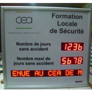 Panneau d'affichage de sécurité et gestion de nombre de jours sans accidents dans les entreprises - INTSNBJSA_1