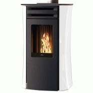 Poele a granules edilkamin dania air tight c - verre blanc_0