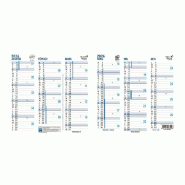 Quo Vadis - Calendrier origami - 2026 - Français - Classic - 12 mois de janvier à décembre - 26x13 cm - Papier Clairefontaine blanc - 238316Q