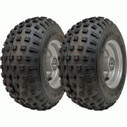 Roues tout-terrain à crampons 145/70-6 pour quad, roulements 25 mm, 50 cm³ - 110 cm³, 75 kg (lot de 2)