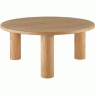 TecTake GmbH tectake Table basse SISSI ronde avec pieds en bois massif Chêne clair - 405953 - marron Bois manufacturé 405953 TecTake GmbH tectake Table basse SISSI ronde avec pieds en bois massif Chêne clair - 405953 - marron Bois manufacturé 405953