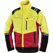 Veste de protection pour forestiers confort taille XL jaune néon/rouge 60 % PES / 40 % coton LEIPOLD+Dà -HLE Veste de protection pour forestiers confort taille XL jaune néon/rouge 60 % PES / 40 % coton LEIPOLD+Dà -HLE
