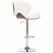 VidaXL Tabouret De Bar Blanc Similicuir - blanc 287410
