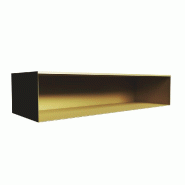 Coffre en tôle - L1196xP400xH255mm - or bronze