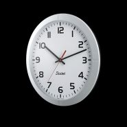 Horloge analogique intérieure - Profil 940 - PoE, NTP, boîtier blanc, affichage HMS, chiffres noirs - BODET