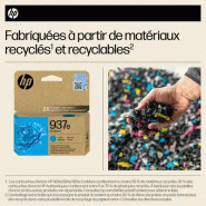 HP 937e Cartouche dencre authentique Cyan EvoMore