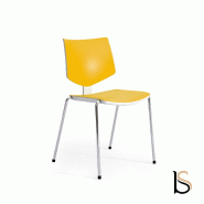 Lot de 2 chaises polyvalentes Loola - Mobel Linea. - Orange_0