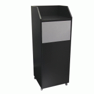 Meuble poubelle de restaurant avec bac - NOIR_0