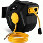 MSW - MSW Enrouleur De Tuyau Air Comprimé Dévidoir Tuyau Pneumatique PRO-A 20 (Pivotant sur 180°, 20 m + 2 m, Raccord 1/4", Filet 1/4 - 4250928687760