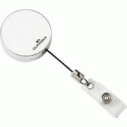 Porte-badges DURABLE Chrome Mécanisme de déroulement Argent 10 pièces - argenté 822523 Porte-badges DURABLE Chrome Mécanisme de déroulement Argent 10 pièces - argenté 822523