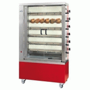 Rôtissoire à gaz 6 broches-36 poulets-MCM - sans