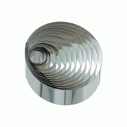 Schneider - Cercle à pâtisserie, acier inoxydable, 120 x 45 x 1,5 mm - inox 163120 Schneider - Cercle à pâtisserie, acier inoxydable, 120 x 45 x 1,5 mm - inox 163120