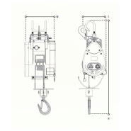 Treuil électrique de levage de chantier CW 220V de 160 à 500 kg Référence   DKL160_1