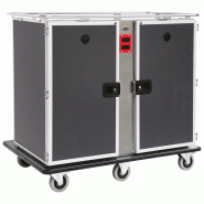Chariot thermique pour banquet 12+12x GN 1/1 max. H 65 mm, +65°/+75°C 1115x920x1400 mm - VIRTUS - 0615402432368