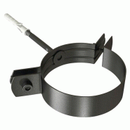 Collier Mural TEN noir mat Ø80 et Ø100 - Ø 100